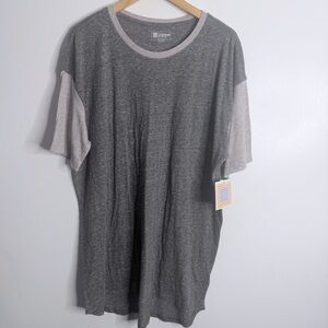 NWT Lularoe Men’s Patrick Short Sleeves Tee Gray 2XL Casual Everyday CrewNeck